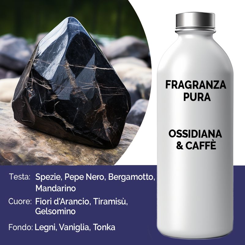 Obsidian & Dark Coffee Pure Fragrance Oil - 500ml