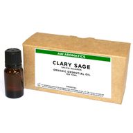 Clary Sage Organic Essential Oil 10ml - White Label
