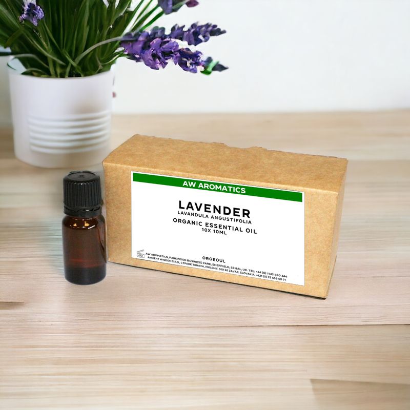 Lavender Organic Essential Oil 10ml - White Label