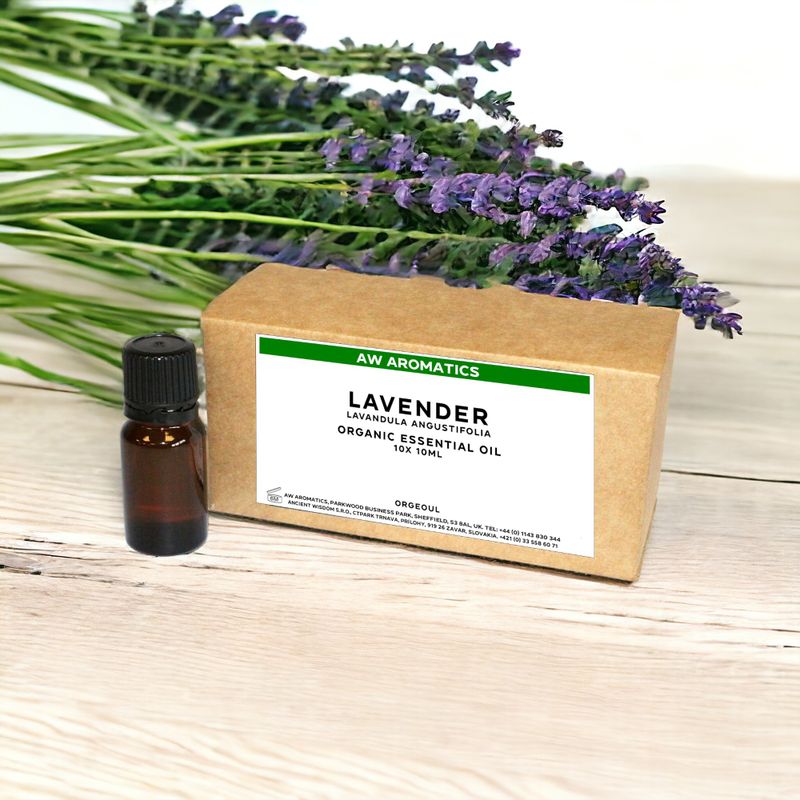 Lavender Organic Essential Oil 10ml - White Label