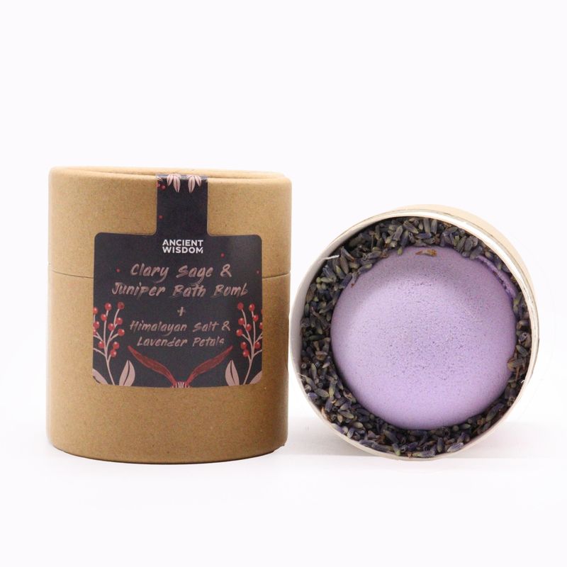 Clary Sage & Juniper Bath Bomb Gift Set - White Label