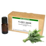 Clary Sage Organic Essential Oil 10ml - White Label