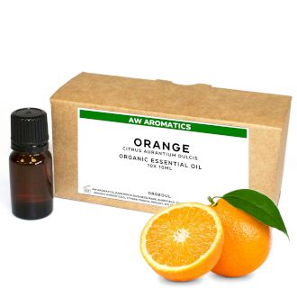 Orange Organic Essential Oil 10ml - White Label