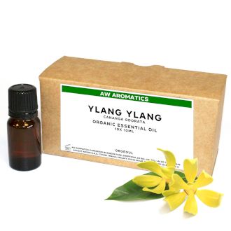Ylang Ylang Organic Essential Oil 10ml - White Label