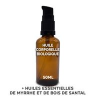 Organic Body Oil 50ml - Sandalwood & Myrrh - White Label