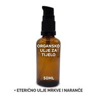 Organic Body Oil 50ml - Carrot & Orange - White Label