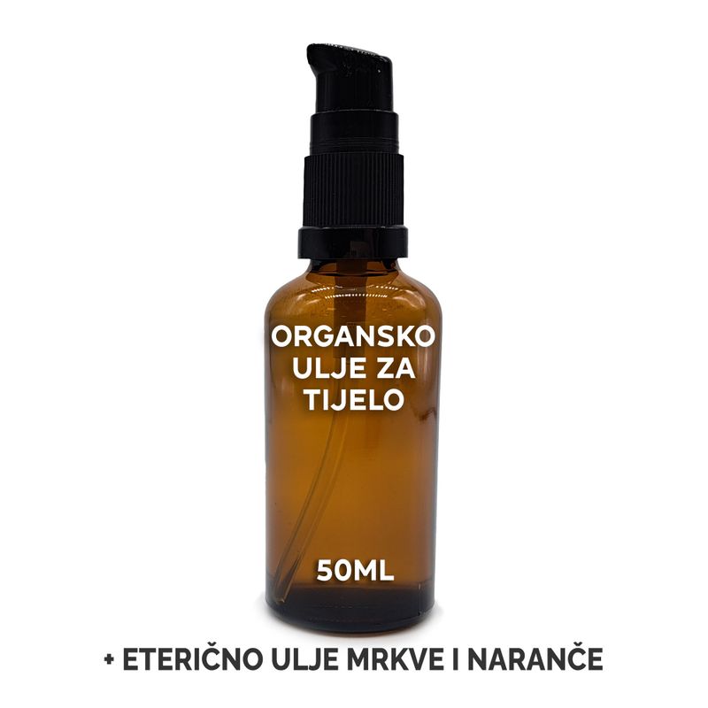 Organic Body Oil 50ml - Carrot & Orange - White Label