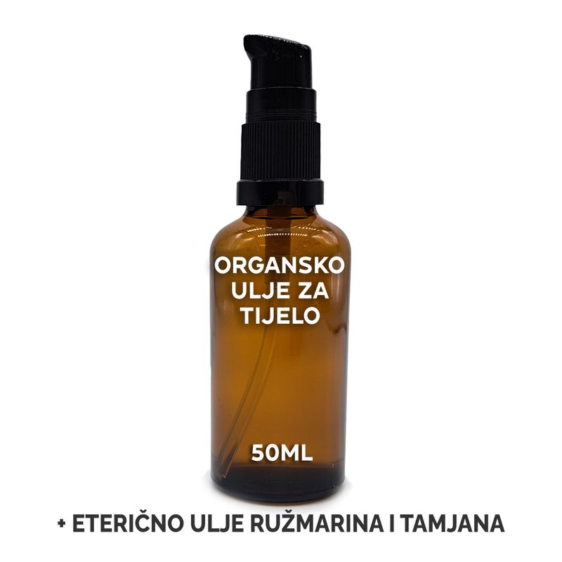 Organic Body Oil 50ml - Rosemary & Frankincense - White Label