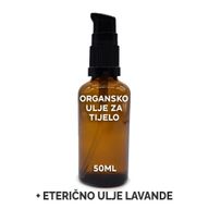 Organic Body Oil 50ml - Lavender - White Label