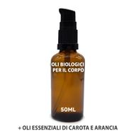 Organic Body Oil 50ml - Carrot & Orange - White Label