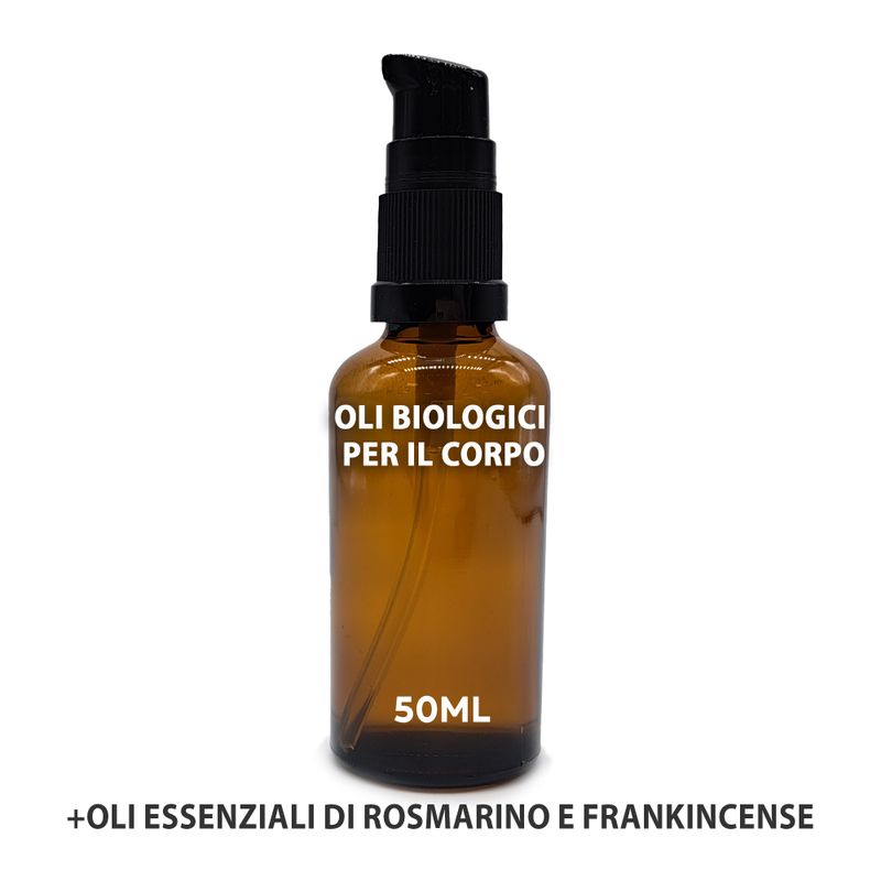 Organic Body Oil 50ml - Rosemary & Frankincense - White Label