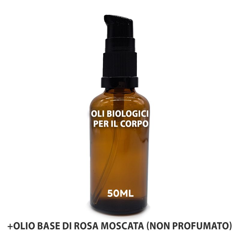 Organic Body Oil 50ml - Rosehip (Unfragranced) - White Label