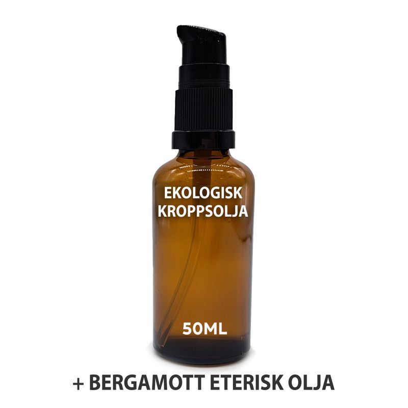 Organic Body Oil 50ml - Bergamot - White Label