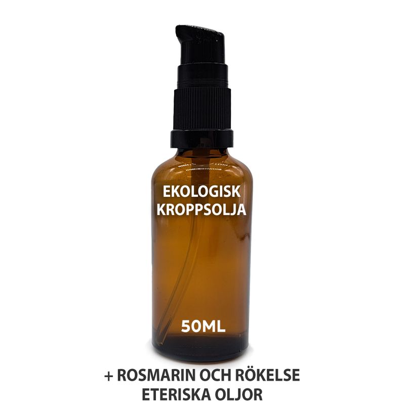Organic Body Oil 50ml - Rosemary & Frankincense - White Label