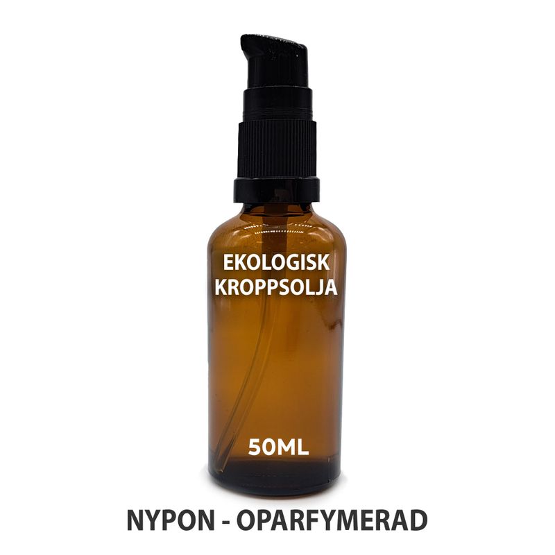 Organic Body Oil 50ml - Rosehip (Unfragranced) - White Label