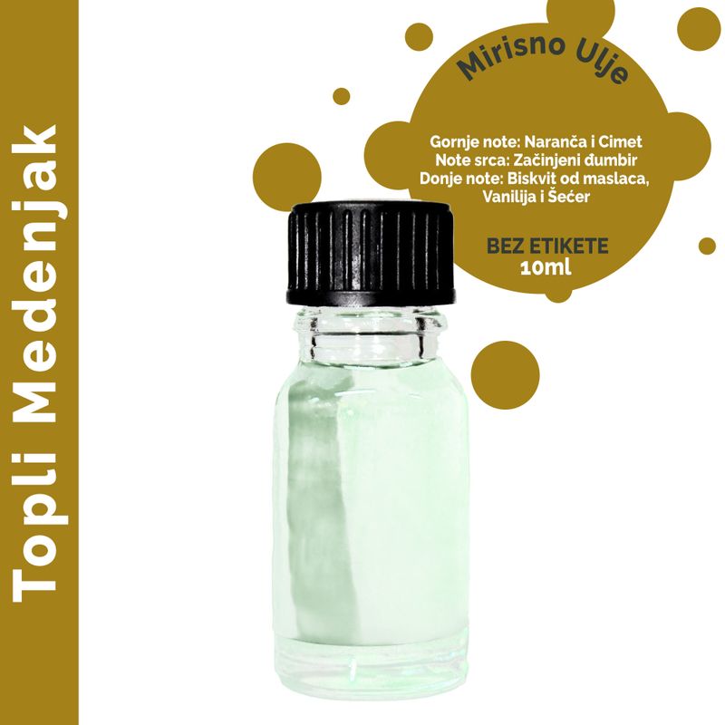 Warm Gingerbread Fragrance Oil 10ml - White Label