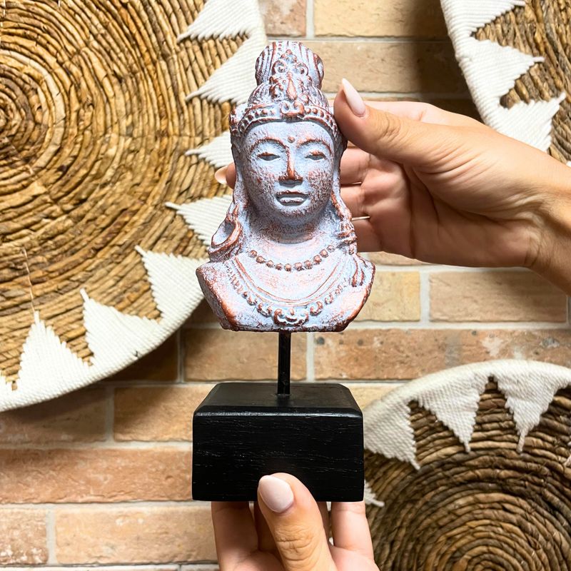Lucky Java Princess on Stand - Blue Copper