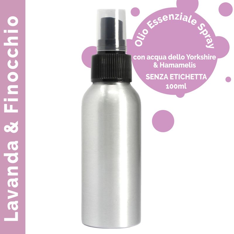 100ml Essential Oil Mist - Lavender & Fennel - White Label