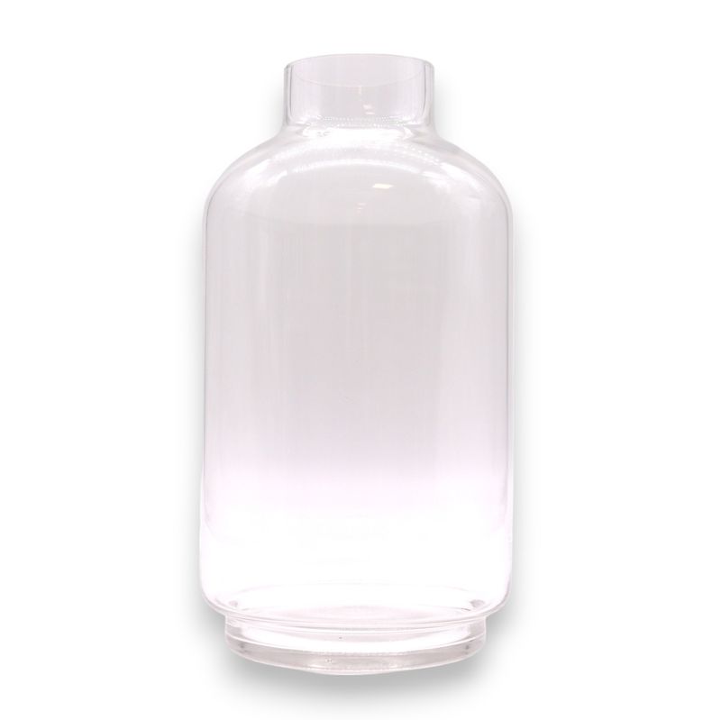Large Ball Top Terarium on Dark Tung Wood - 16x32cm