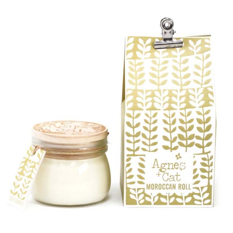 180g Gift Boxed Soy Wax Kilner Jar Candle - Moroccan Roll