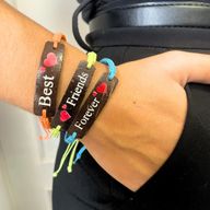 Handmade Friendship Bracelets - Friends Coconut Print (Assorted)