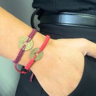 Handmade Friendship Bracelets - Lucky Friends Feng Shui Coin (Assorted)