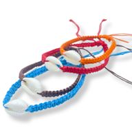 Handmade Friendship Bracelets - Cowrie Chums Shell (Assorted)