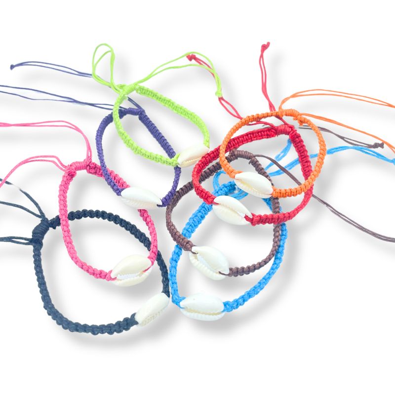 Handmade Friendship Bracelets - Cowrie Chums Shell (Assorted)