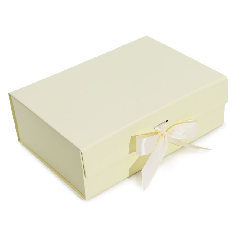 Flat Pack Gift Box - Large (28.2x20.2x9.2cm) - Ivory