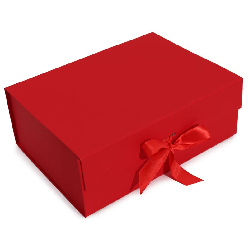 Flat Pack Gift Box - Extra Large (33x25x12cm) - Red