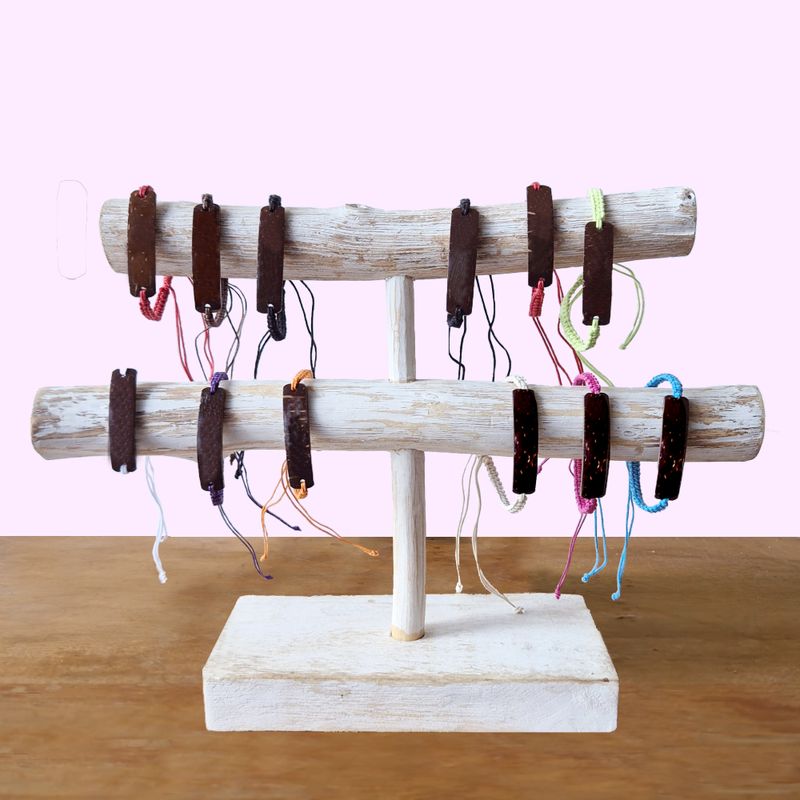 Handmade Friendship Bracelets - Unprinted Custom Ready Coconut (Assorted)