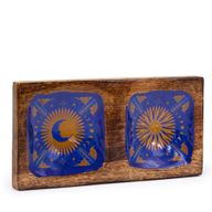 Double Enamelled Trinket Tray 20x10x2.5cm - Hop Hare
