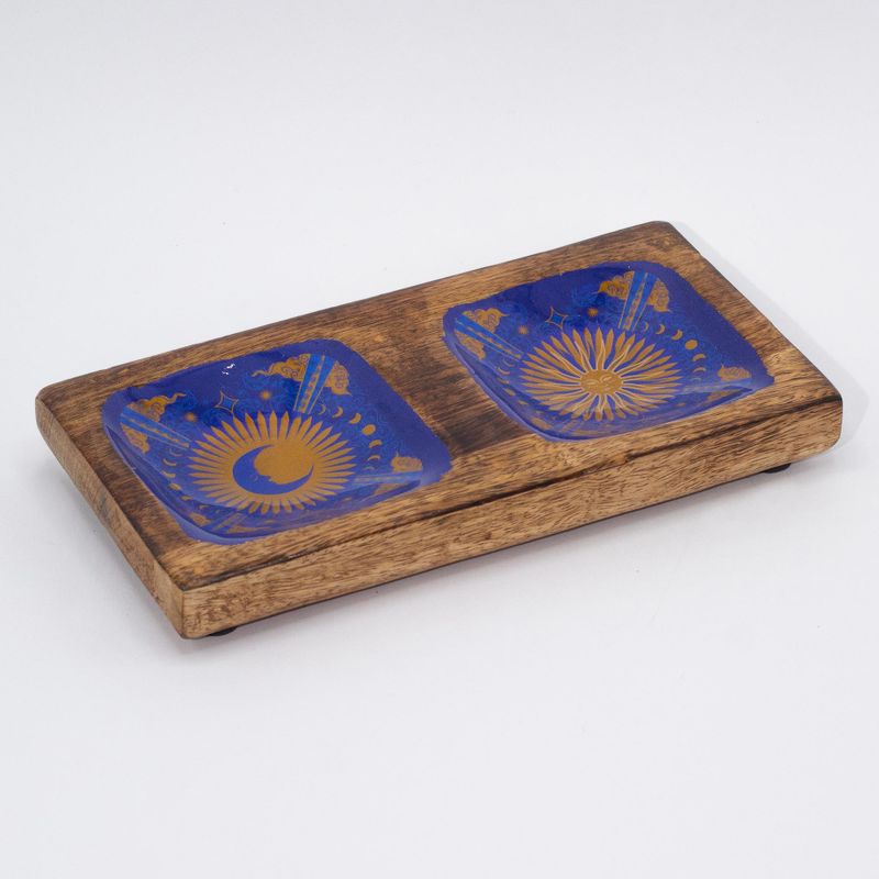 Double Enamelled Trinket Tray 20x10x2.5cm - Hop Hare