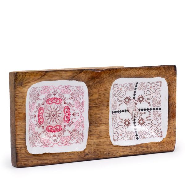 Double Enamelled Trinket Tray 20x10x2.5cm - Hop Hare