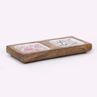 Double Enamelled Trinket Tray 20x10x2.5cm - Hop Hare