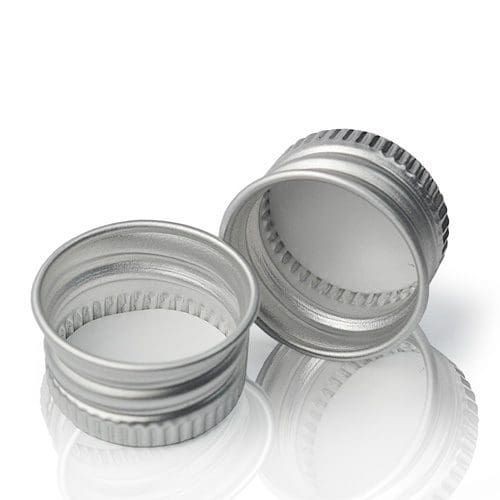 Cap for Glass Dropper Bottle - Aluminium Silver