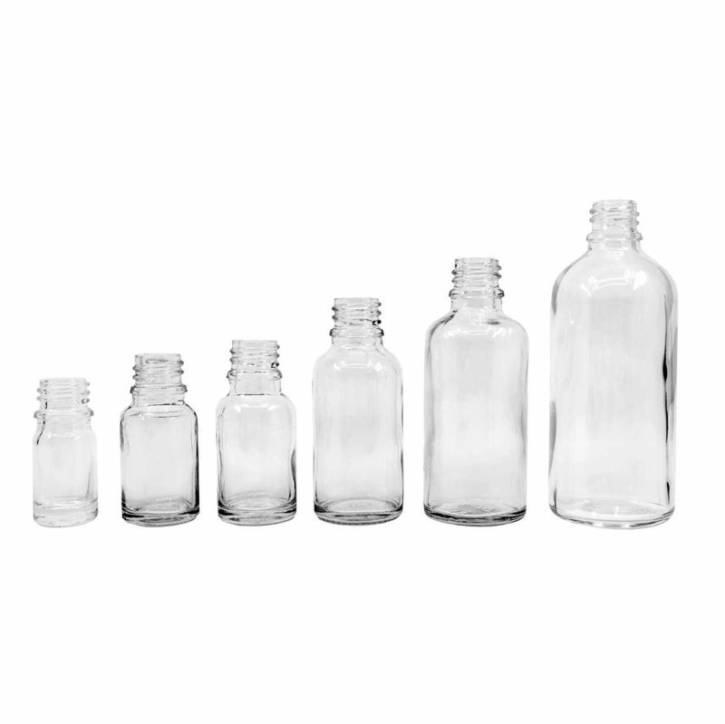 100ml Clear Glass Dropper Bottle - No Cap