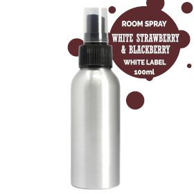 100ml Room Spray - White Strawberry & Blackberry - White Label