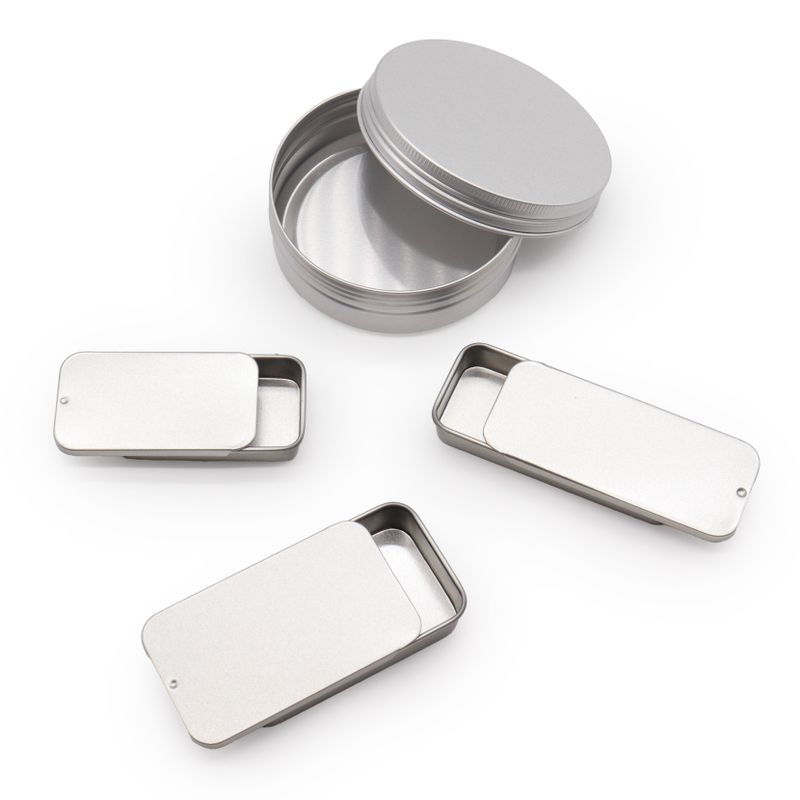 100ml Aluminium Tin 82mm with Screw Top 82mm x 28mm
