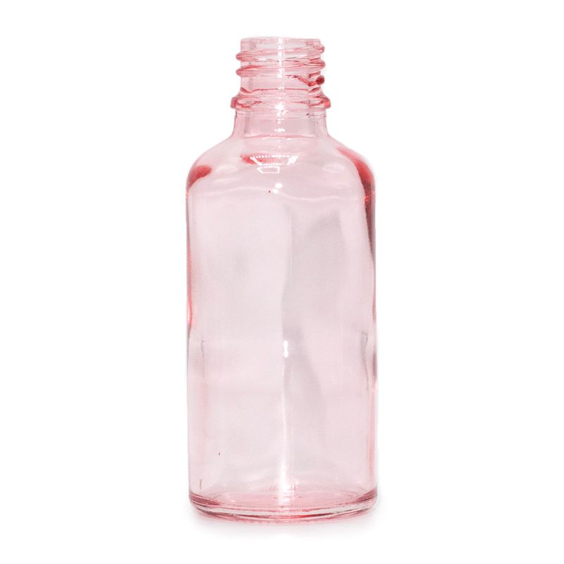100ml Rose Pink Glass Dropper Bottle - No Cap