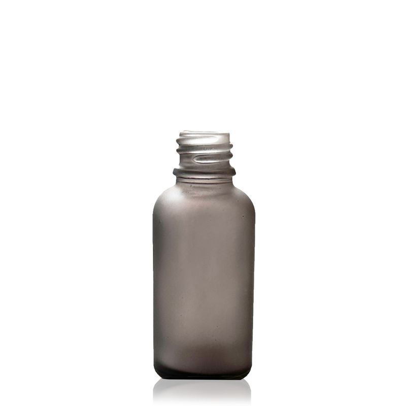 10ml Frosted Grey Glass Dropper Bottle - No Cap