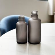 10ml Frosted Grey Glass Dropper Bottle - No Cap