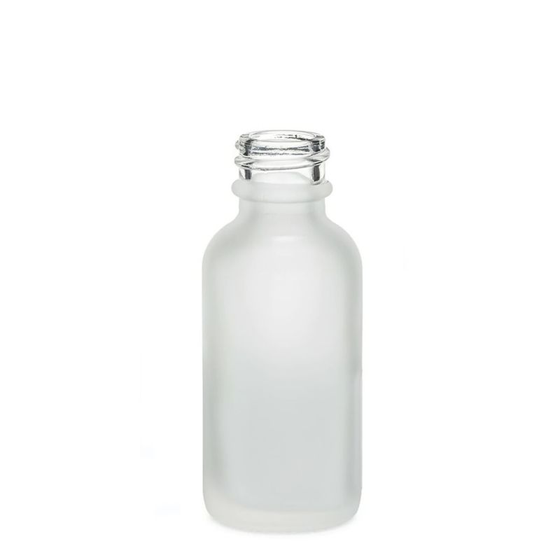 10ml Frosted White Glass Dropper Bottle - No Cap