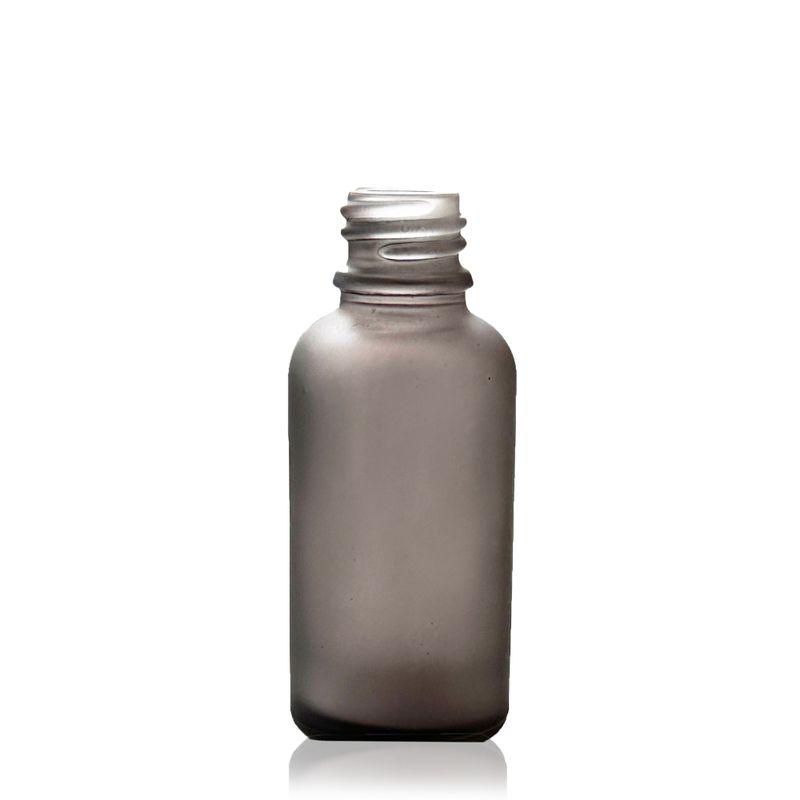 30ml Frosted Grey Glass Dropper Bottle - No Cap