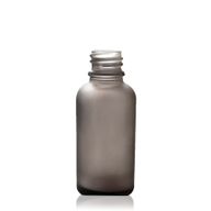 30ml Frosted Grey Glass Dropper Bottle - No Cap
