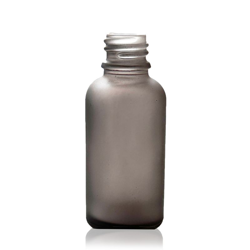 50ml Frosted Grey Glass Dropper Bottle - No Cap