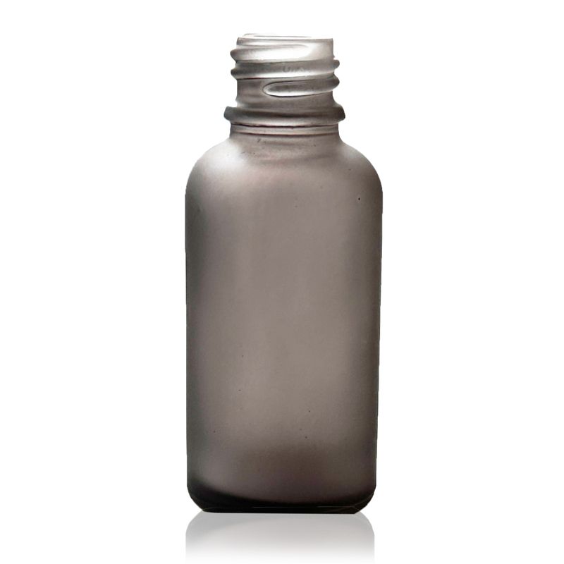 100ml Frosted Grey Glass Dropper Bottle - No Cap