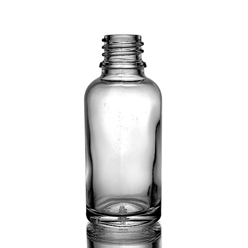 30ml Smoke Grey Glass Dropper Bottle - No Cap