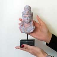 Lucky Java Princess on Stand - Blue Copper