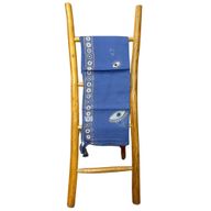 Rich Blue & Gold Evil Eye Handpainted Nomad Sari Pario
